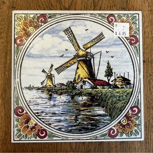 Delft Hand Painted in Holland Tile